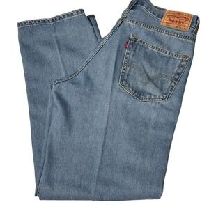 Levi's 550 Relaxed Fir Light Blue Straight Jeans 34‎ x 32